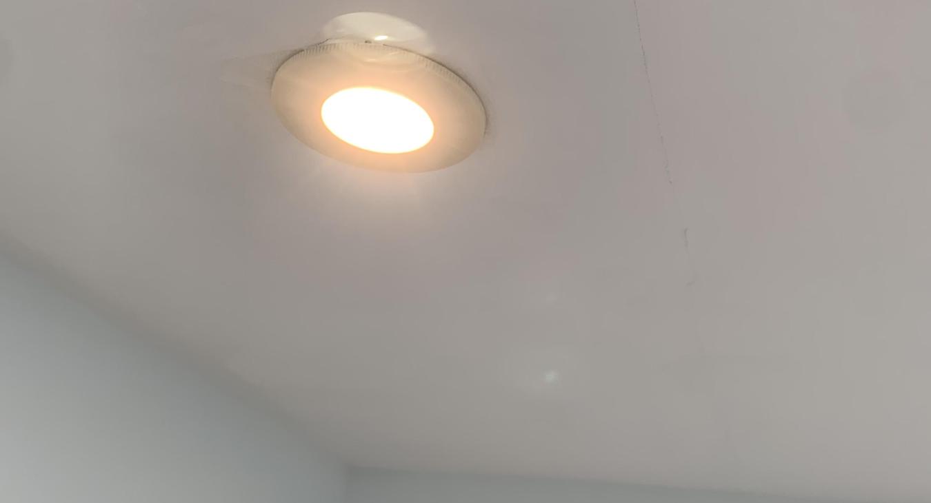 Downlight installation in Devon