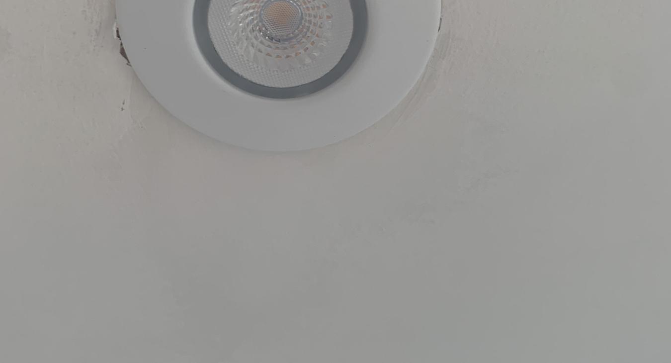 Downlight installation in Devon